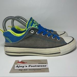 Converse All Stars Neoprene/Canvas Grey Lime Green Low Top Women’s Size: 5 Shoes